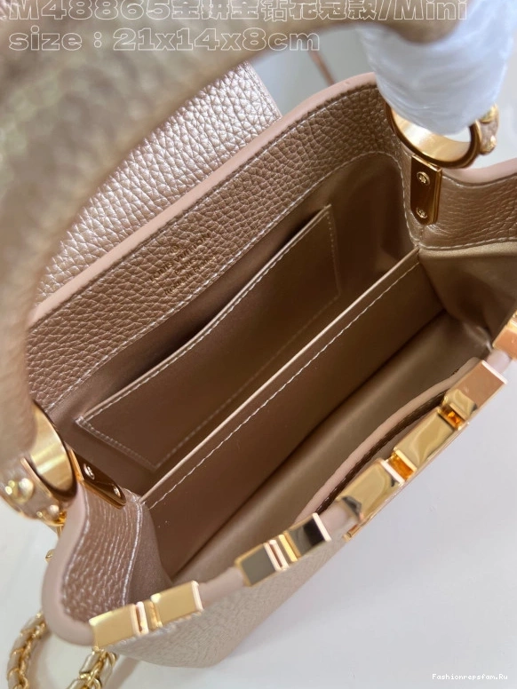 FS CHEAP CAPUCINES MINI-21*14*8CM VUITTON LOUIS 0713